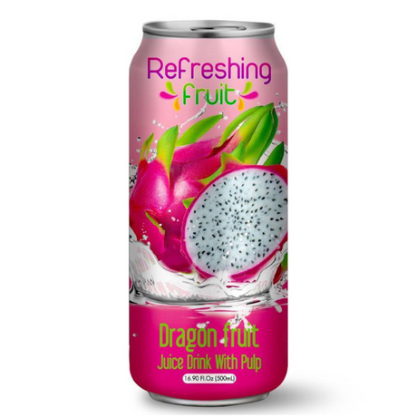 Refreshing Fruit Lata Dragon Fruit 500 ML - Mexiquense Market