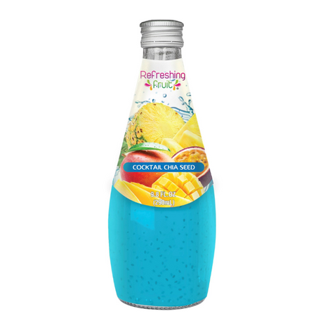 REFRESHING FRUIT CHIA COCKTAIL DE FRUTAS 24/ 9.8 OZ - Mexiquense Market