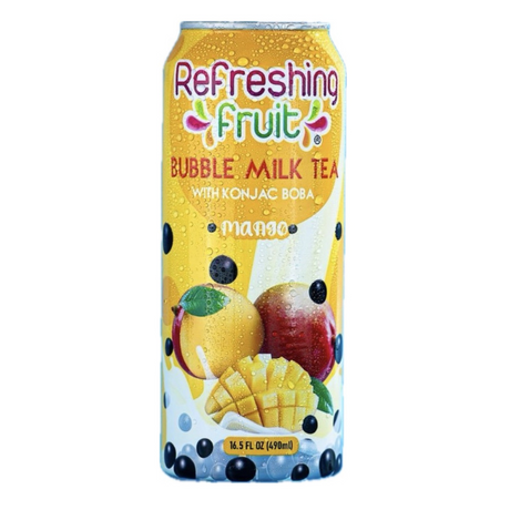 Refreshing Fruit Bubble Milk Tea Mango 490 ML - Mexiquense Market