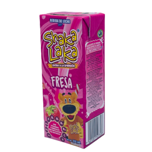 SHAKA LAKA FRESA 24X200 ML - Mexiquense Market