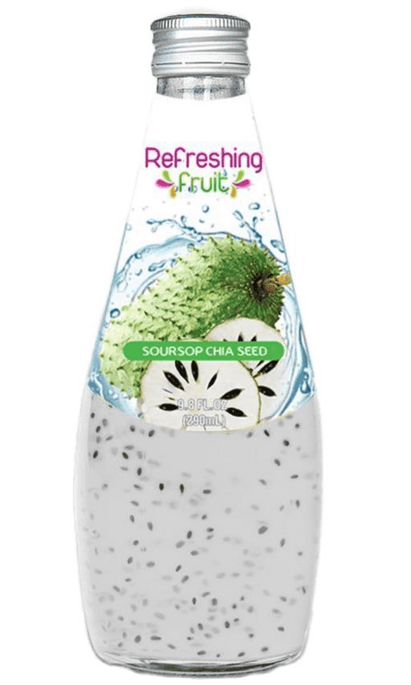 REFRESHING FRUIT CHIA GUANABANA 24/9.8 OZ - Mexiquense Market
