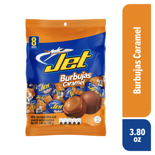 JET BURBUJAS CARAMEL 24/8/3.3 OZ - Mexiquense Market
