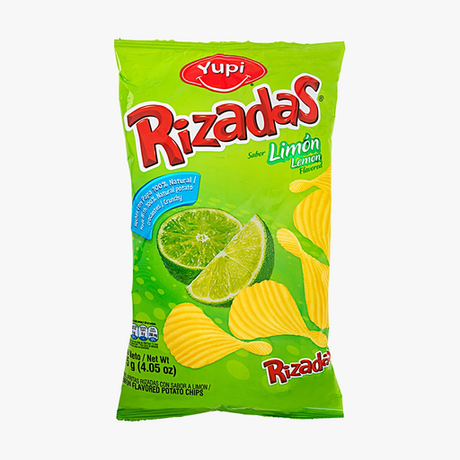 YUPI RIZADAS LEMON 20/4.05 OZ - Mexiquense Market